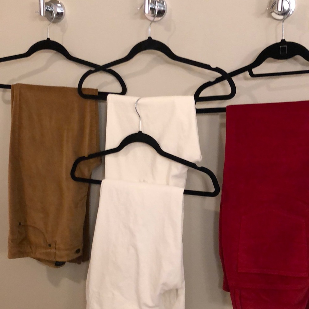 Talbots Straight Leg Corduroy Jeans/Pants (Cognac and Red never wakes or worn)